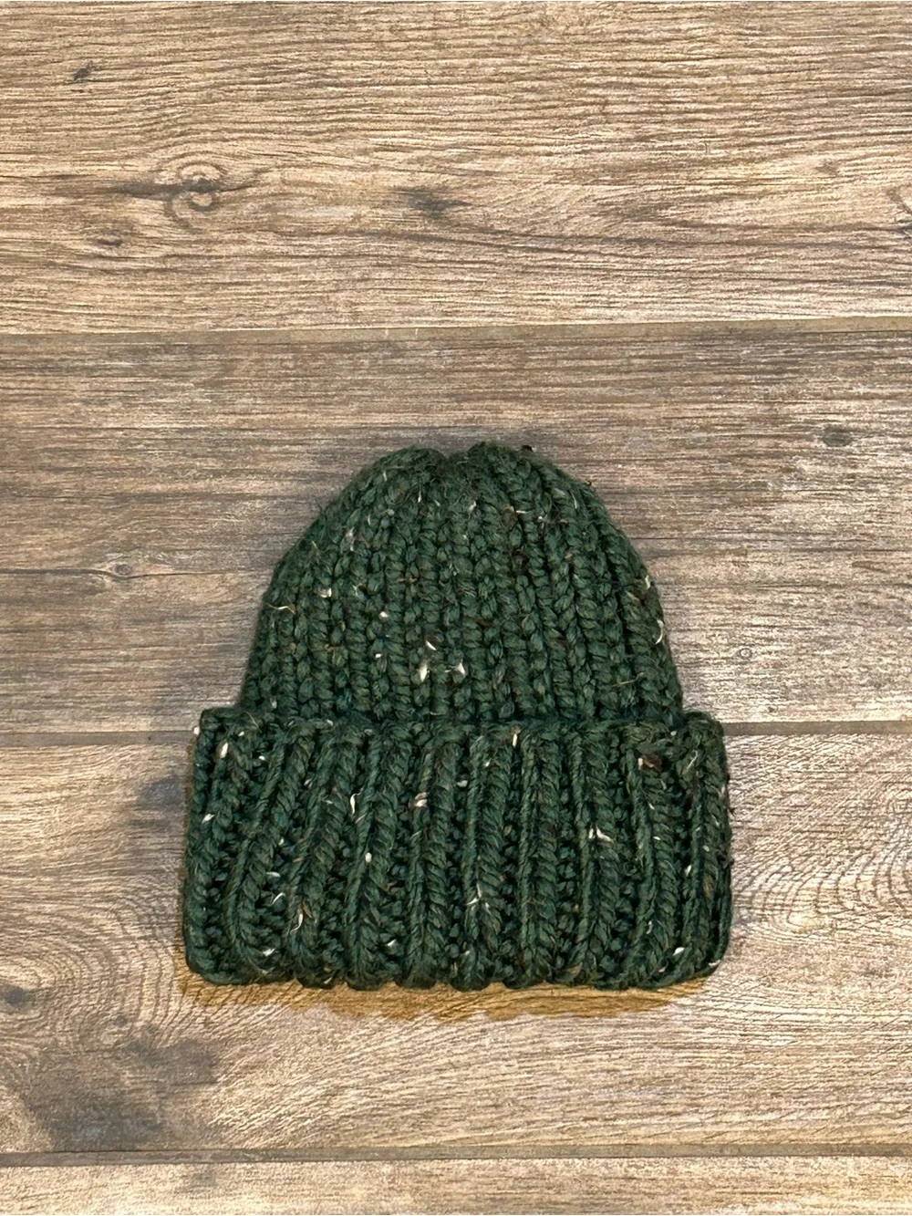 Handmade Unisex Cozy Kelp Knit Wool Blend Chunky Beanie 11” NEW